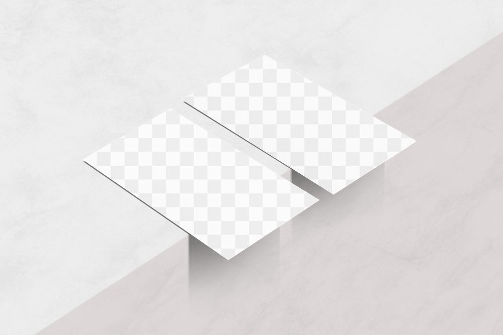 Business card png transparent mockup, professional branding