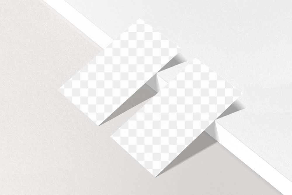 Business card png transparent mockup, professional branding