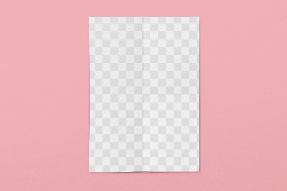 Poster png transparent paper mockup