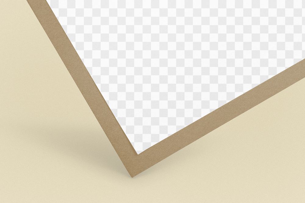 Poster paper png mockup, transparent design