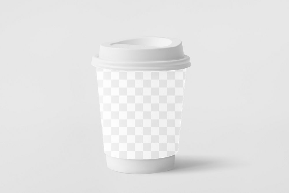Coffee cup png transparent mockup