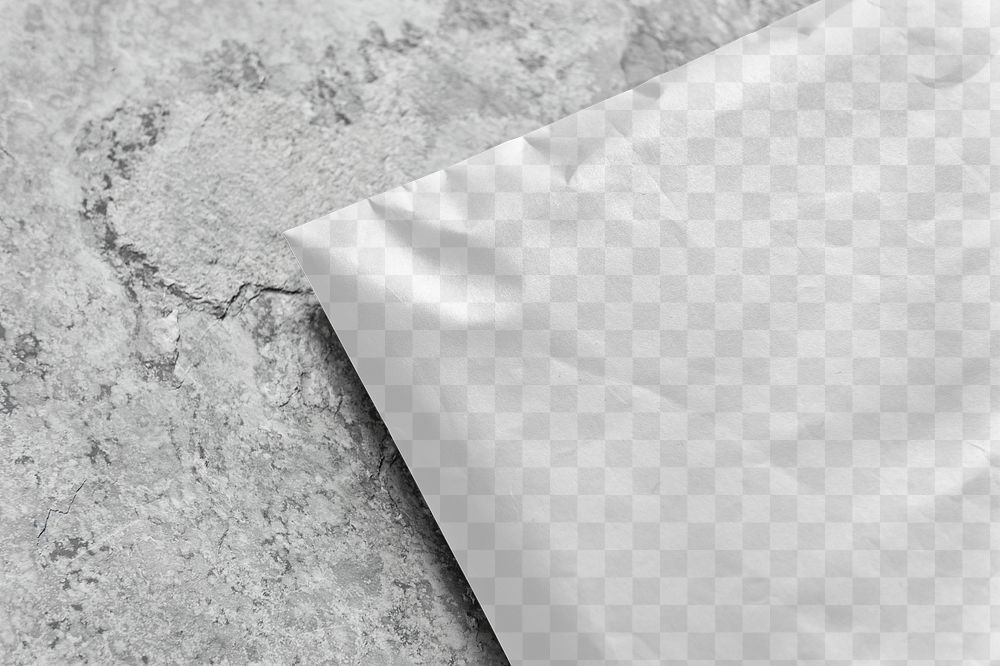 Plastic parcel bag png transparent mockup