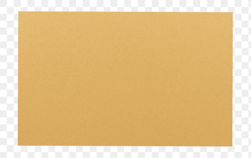 Yellow  business card png, transparent background