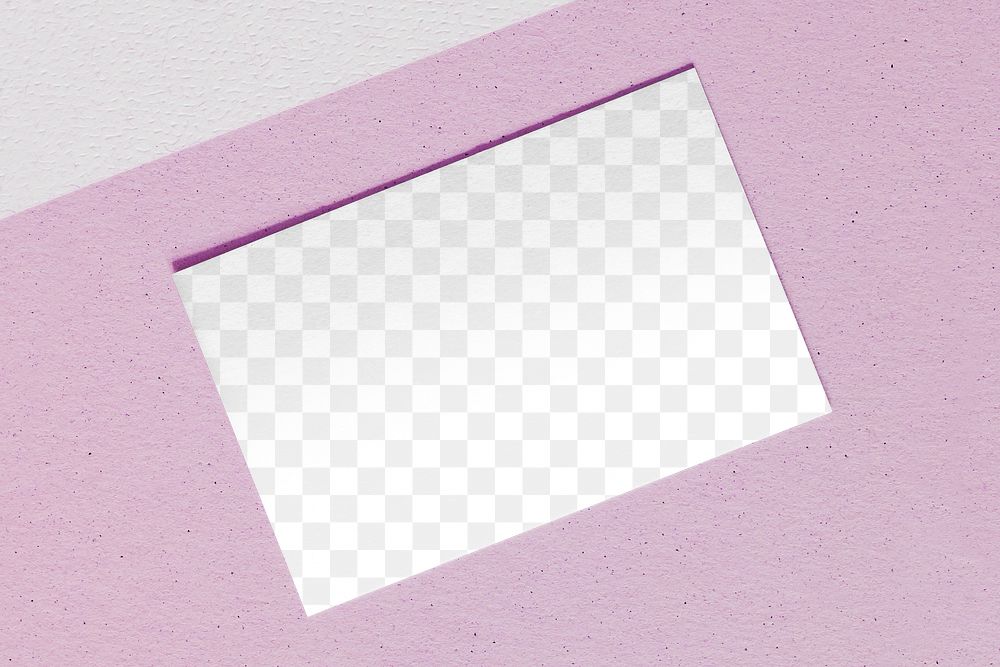 Business card png transparent mockup