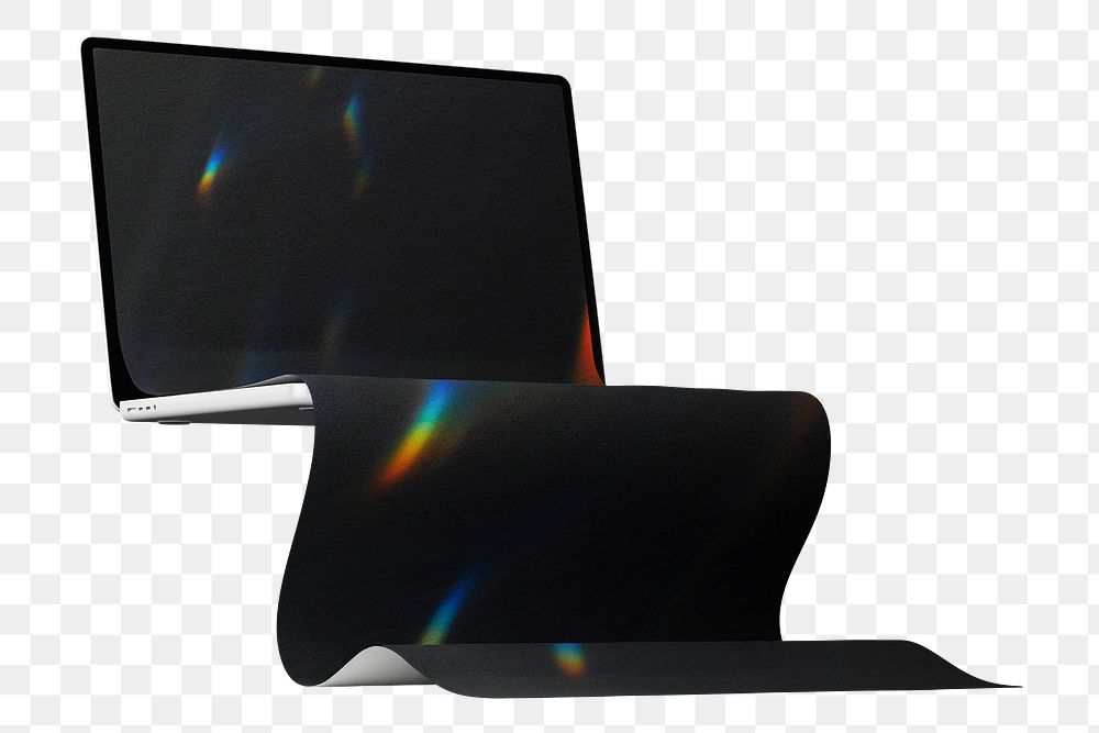 3D Laptop png sticker, transparent background