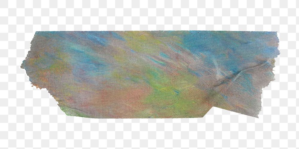 Png Madame L&eacute;on Clapisson washi tape sticker, Pierre-Auguste Renoir's artwork, transparent background, remixed by…