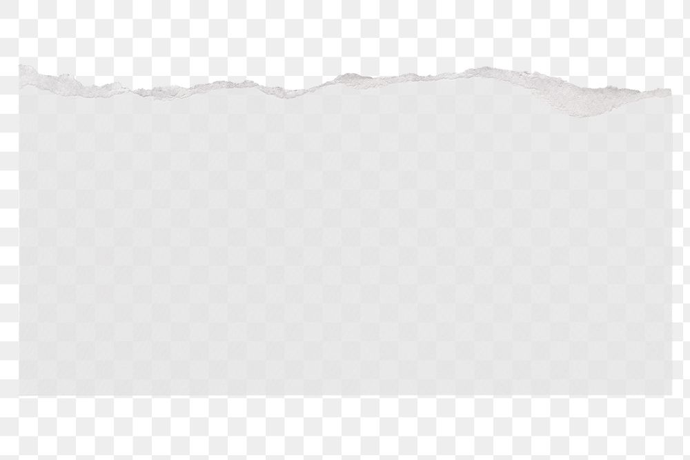 Ripped gray paper png, transparent background