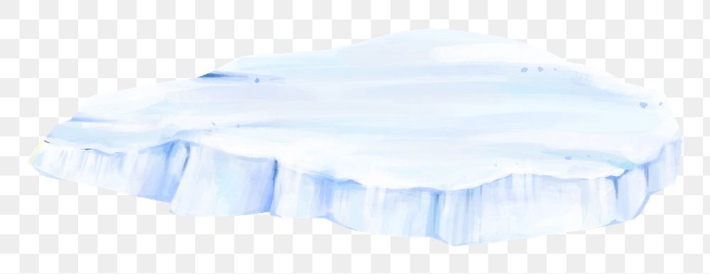 Arctic ice png sticker illustration, transparent background