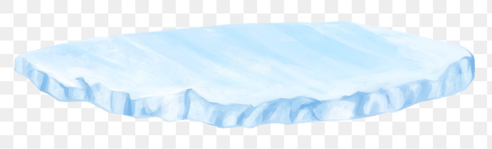 Arctic ice png sticker, nature illustration, transparent background