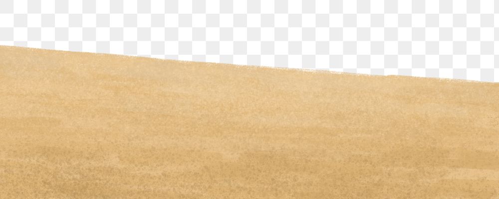 Beige field border png sticker, transparent background