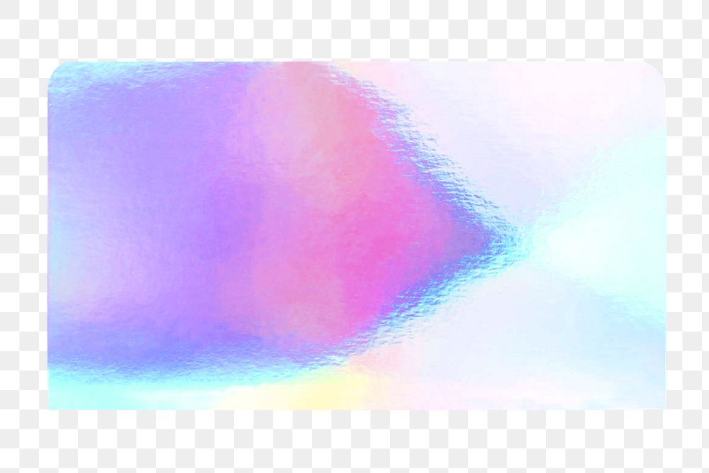 Pink gradient rectangle png shape, transparent background