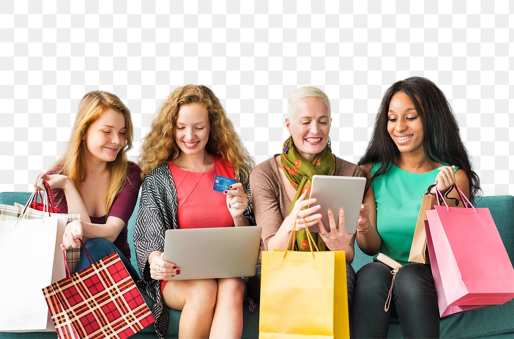 Diverse people png element, transparent background