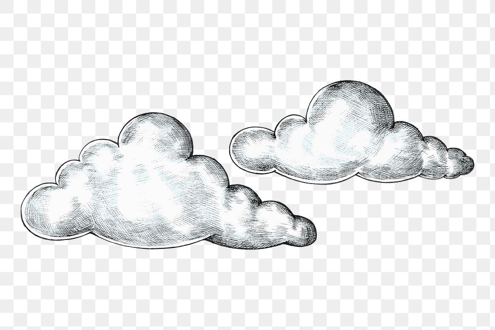 Cloud png illustration, transparent background