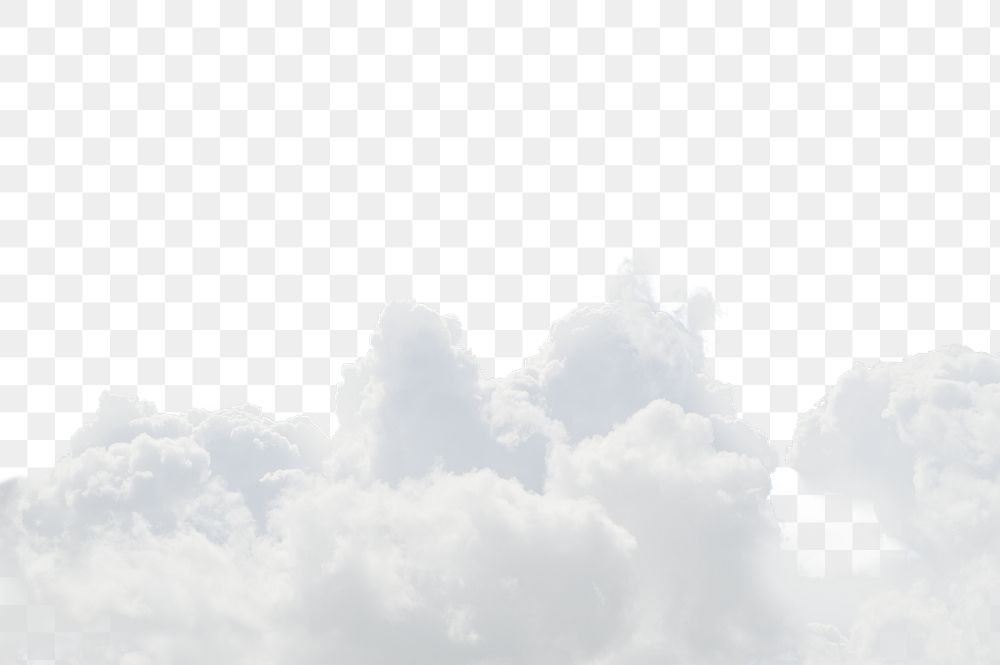 PNG Blue sky background with clouds collage element, transparent background