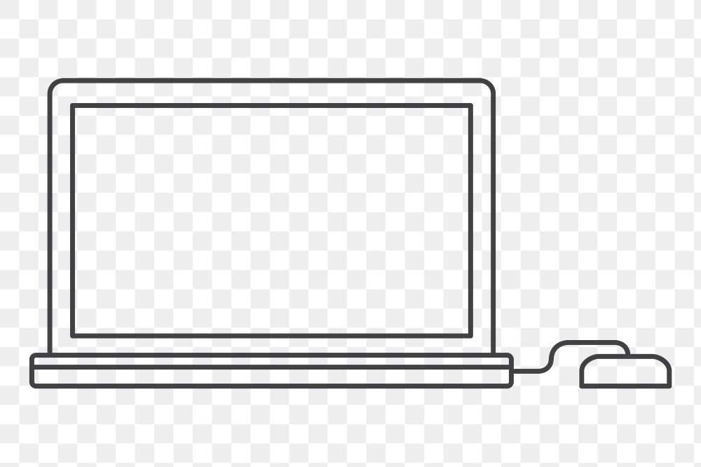 Laptop png illustration, transparent background