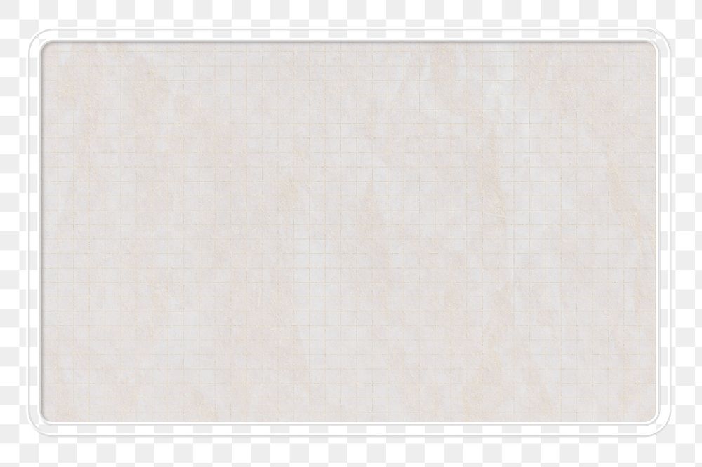 Aesthetic png frame, paper texture, transparent background