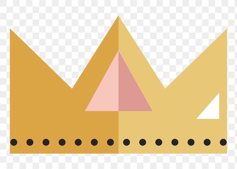 Crown icon png, transparent background
