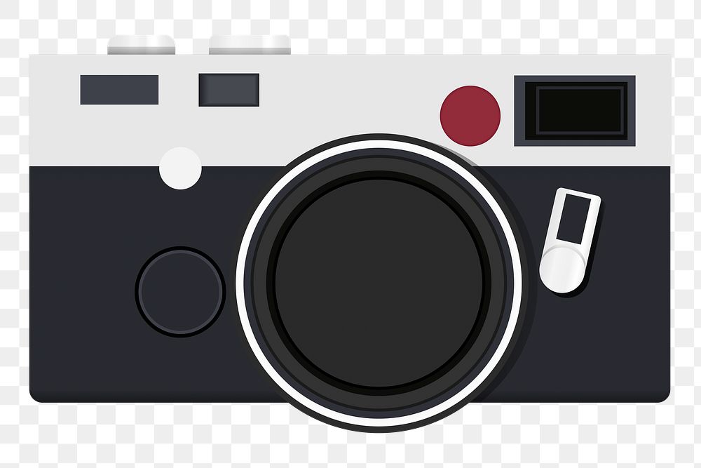 Png Retro Camera Photography element, transparent background