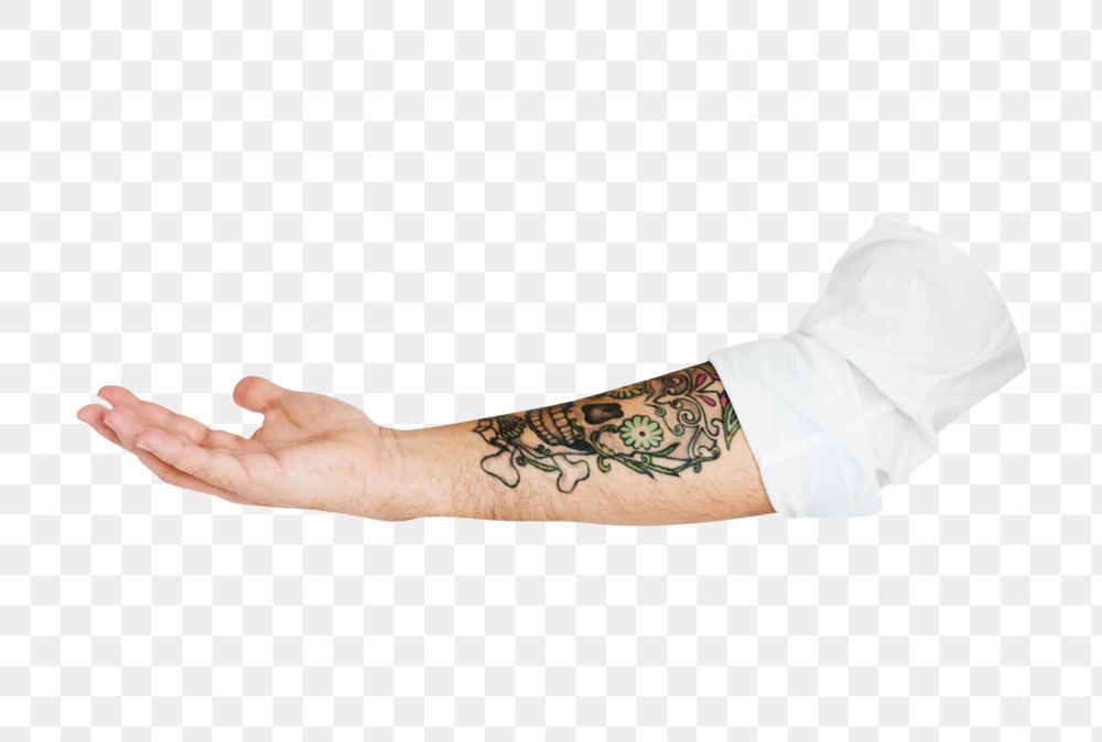 Tattooed arm png transparent background