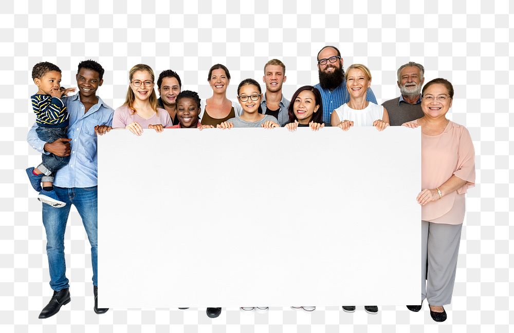 Diverse teamwork png element, transparent background