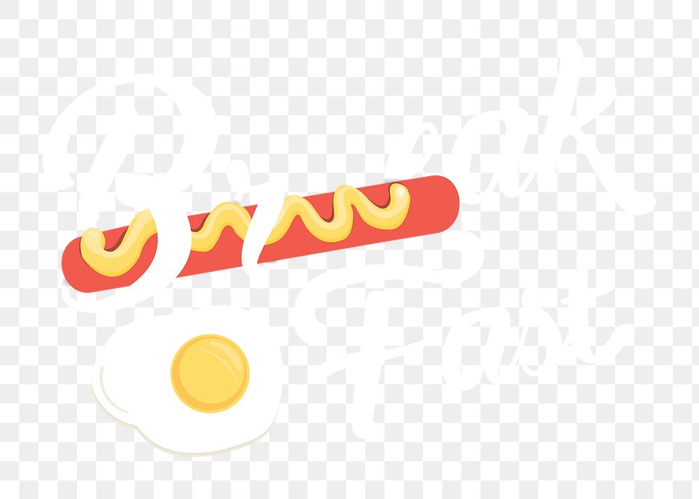 Food sticker png, transparent background