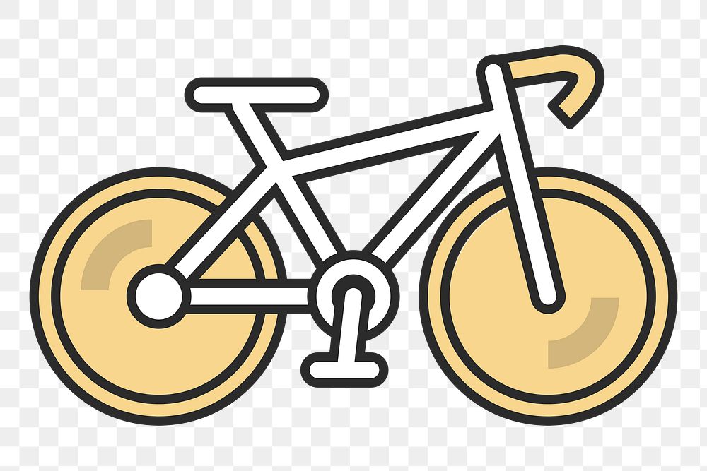 Bicycle Exercise Icon  png, transparent background