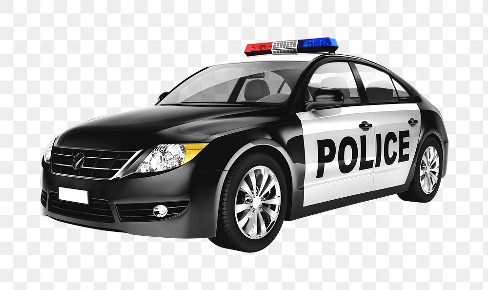 Police car png  vehicle transparent background