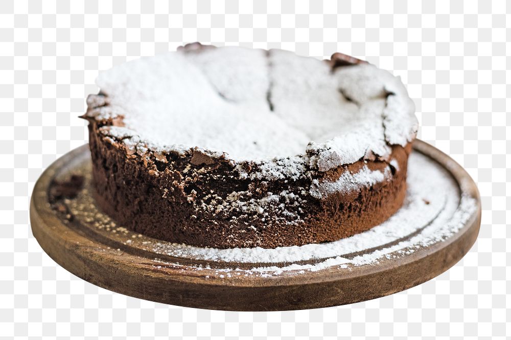 Chocolate cake png, food element, transparent background