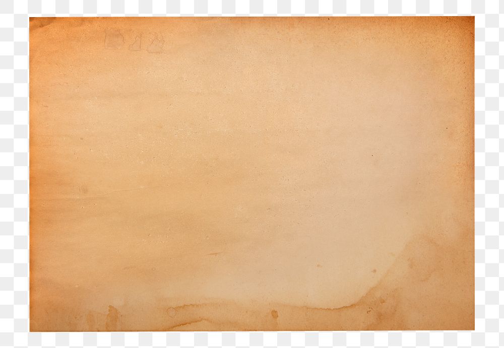 PNG Stained old paper rectangle transparent background