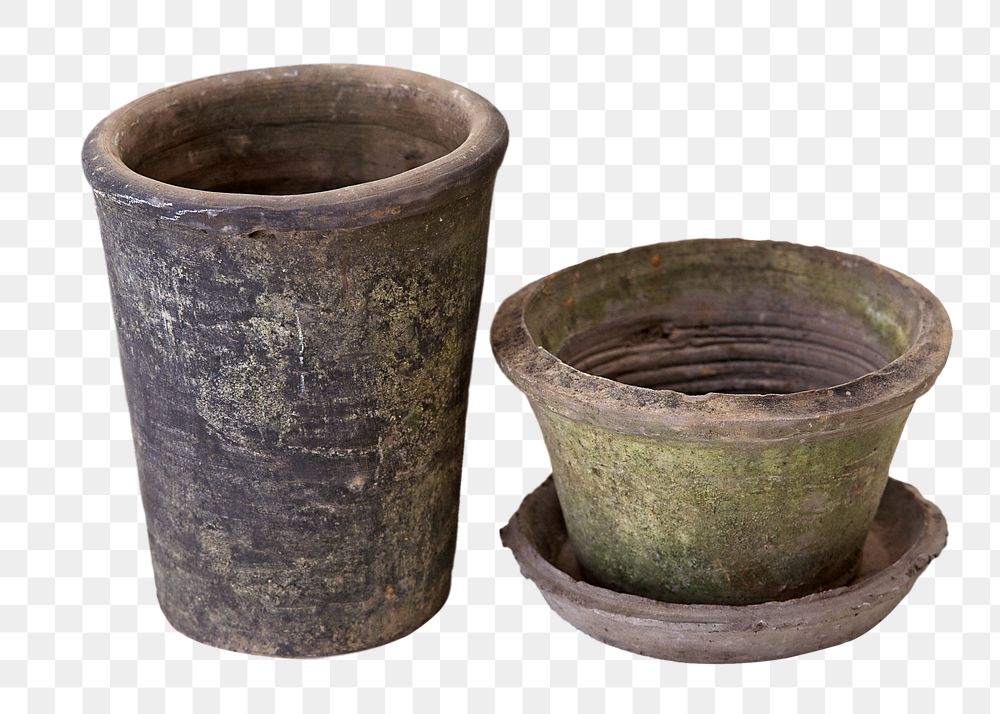 Png clay pot, isolated image, transparent background