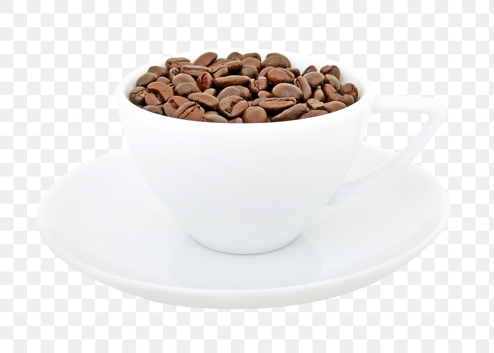 PNG coffee beans, collage element, transparent background