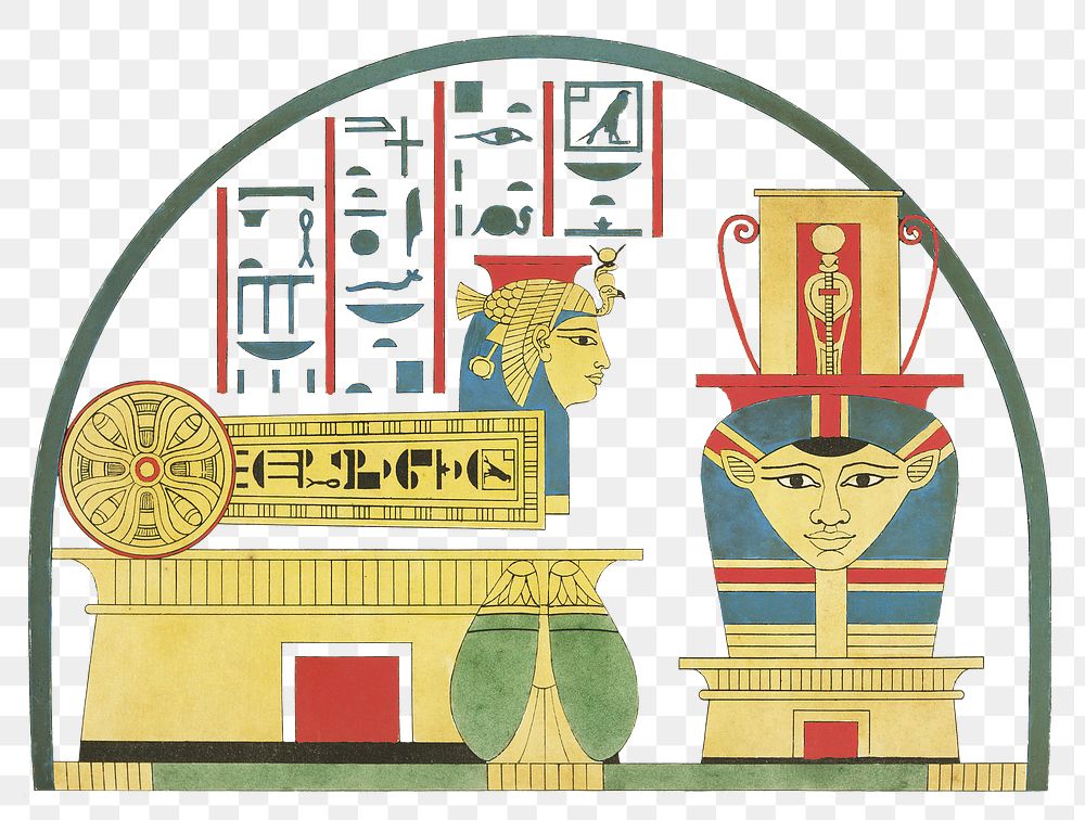 Emblems of Hathor png Egyptian mythology, transparent background