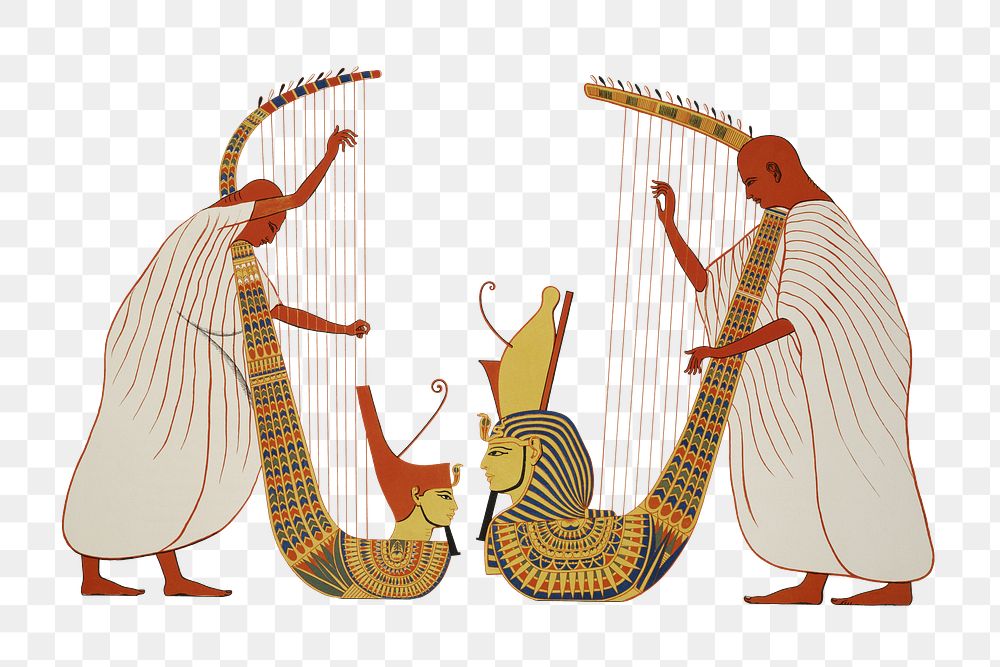 Egypt png ancient illustration on transparent background