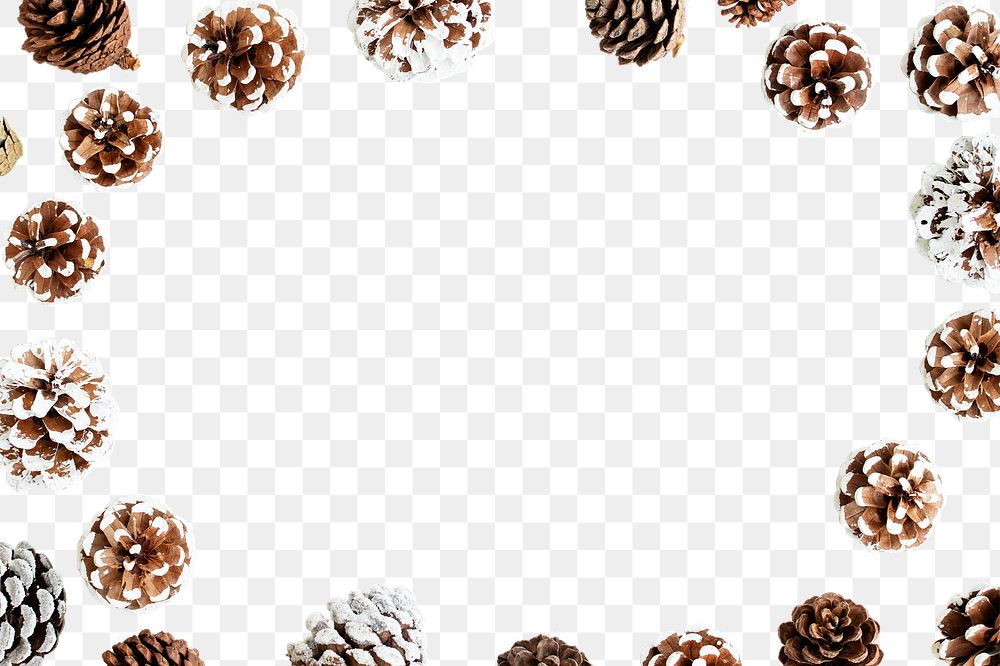 Christmas frame png element, transparent background