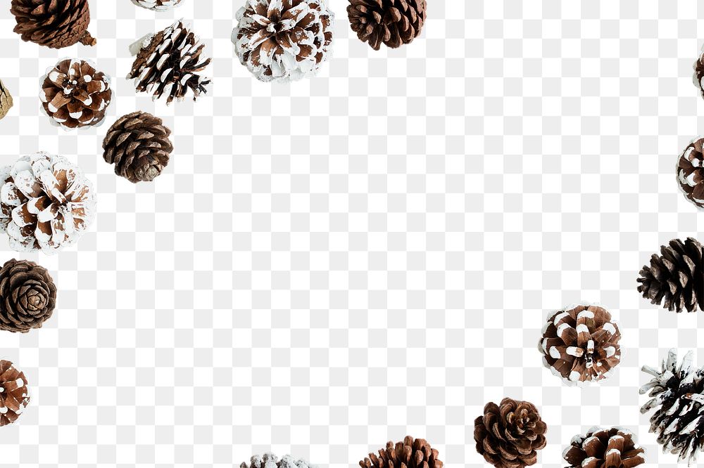 Christmas frame png element, transparent background