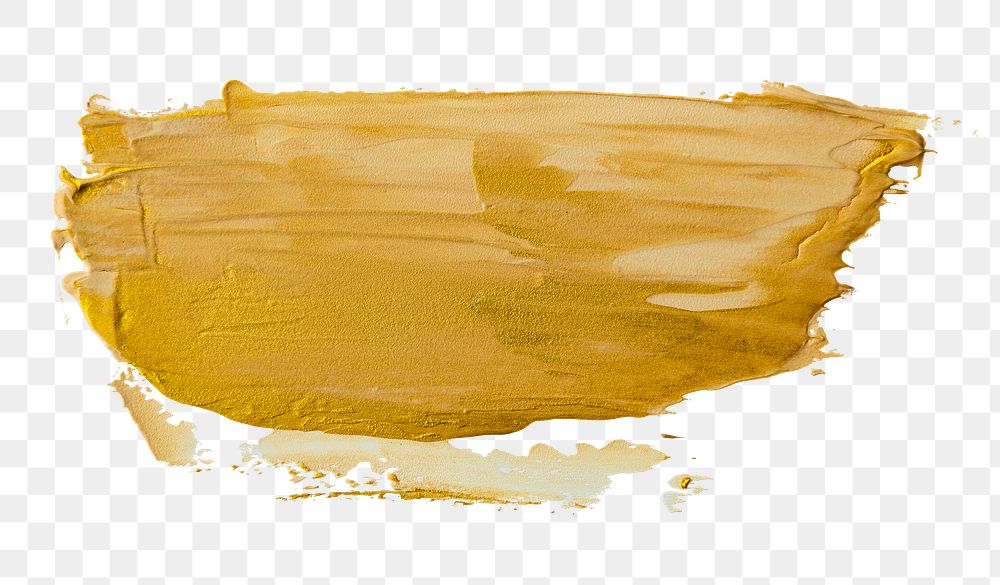 PNG Gold brush stroke transparent background