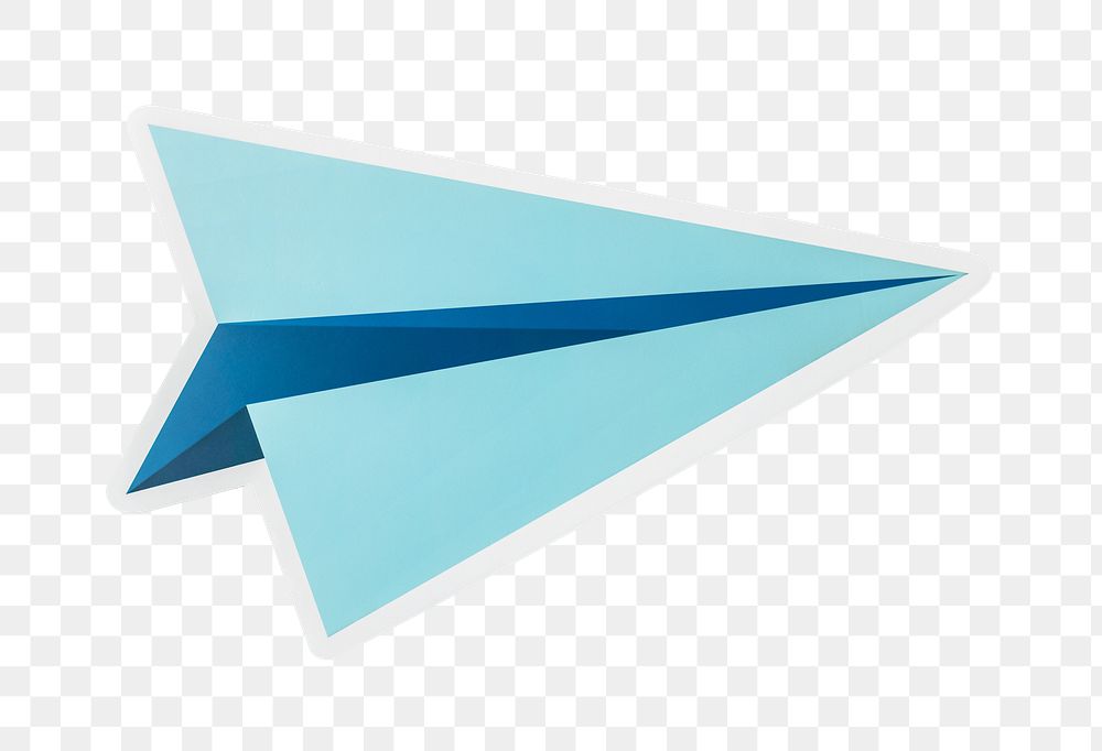 PNG Launching paper plane icon sticker transparent background