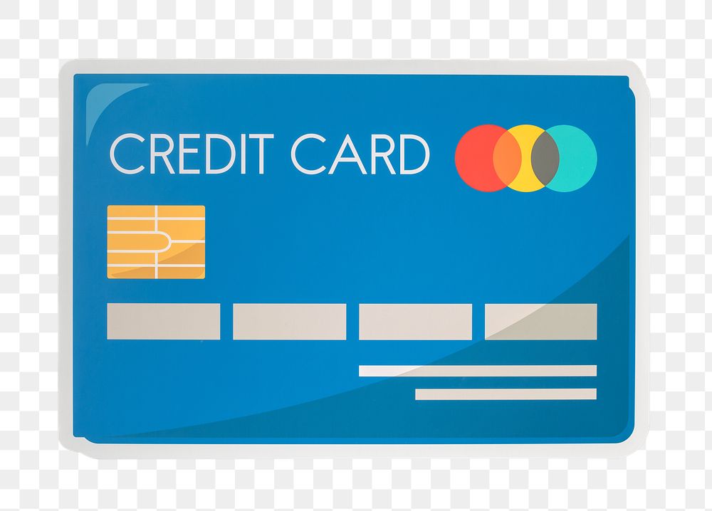 PNG Credit card sticker transparent background