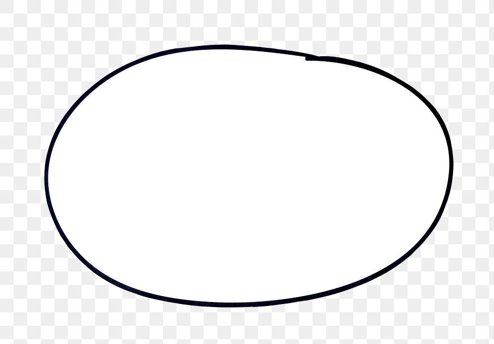PNG Blank oval sticker transparent background