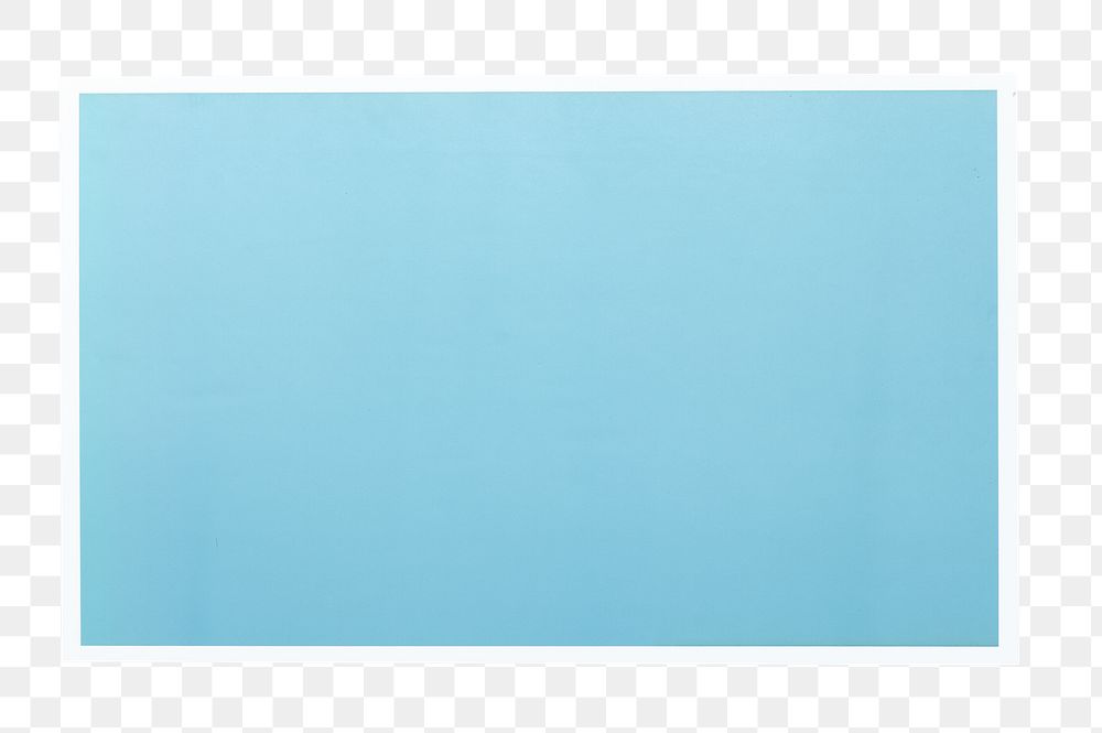 PNG  blue rectangle sticker transparent background