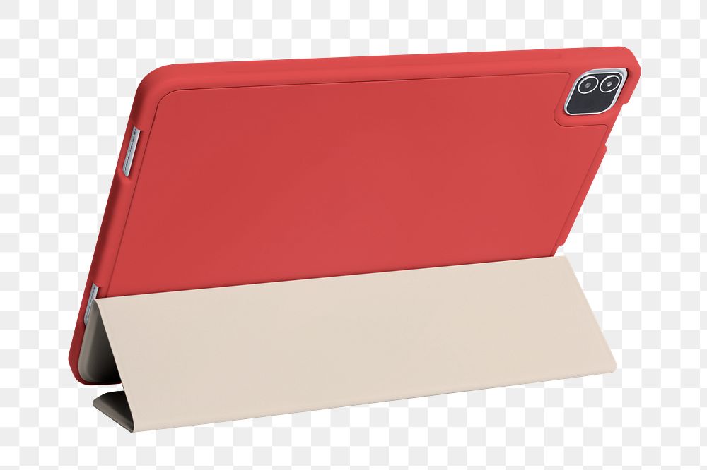 Tablet case png object, transparent background