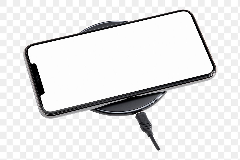Wireless charger png digital device, transparent background