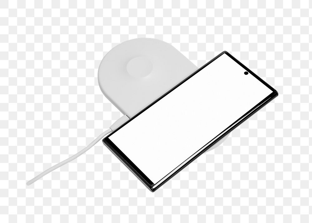 Wireless charger png digital device, transparent background