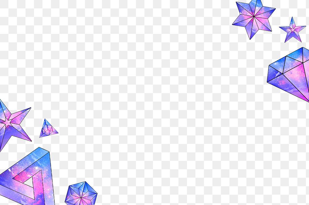 Purple border png element, transparent background