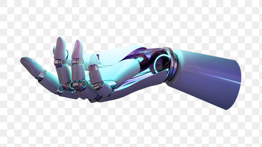 PNG robot hand, collage element, transparent background