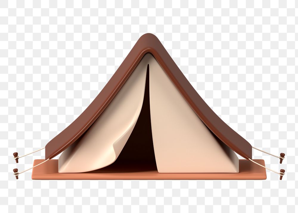 Tent png sticker, camping 3D cartoon transparent background