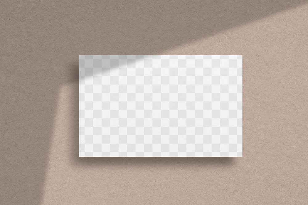 Business card png transparent mockup