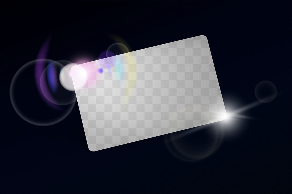 PNG credit card mockup, transparent design