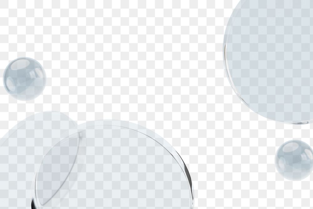 Bubbles png geometric shape, transparent background