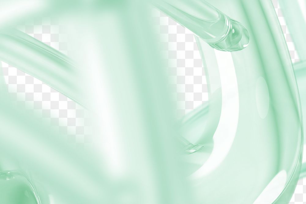 Abstract green png, transparent background
